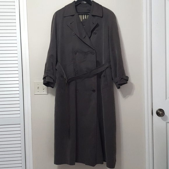 Vintage Burberry London 100% Wool Double Breasted Novacheck Trench Coat - Picture 1 of 13
